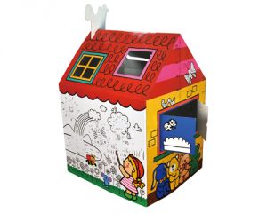 Ks Kids Детский картонный домик для игры и творчества 10601